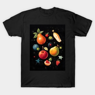 Fruits Floating In Space T-Shirt